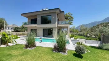Modern Uzumlu detached villa with pool and garden
